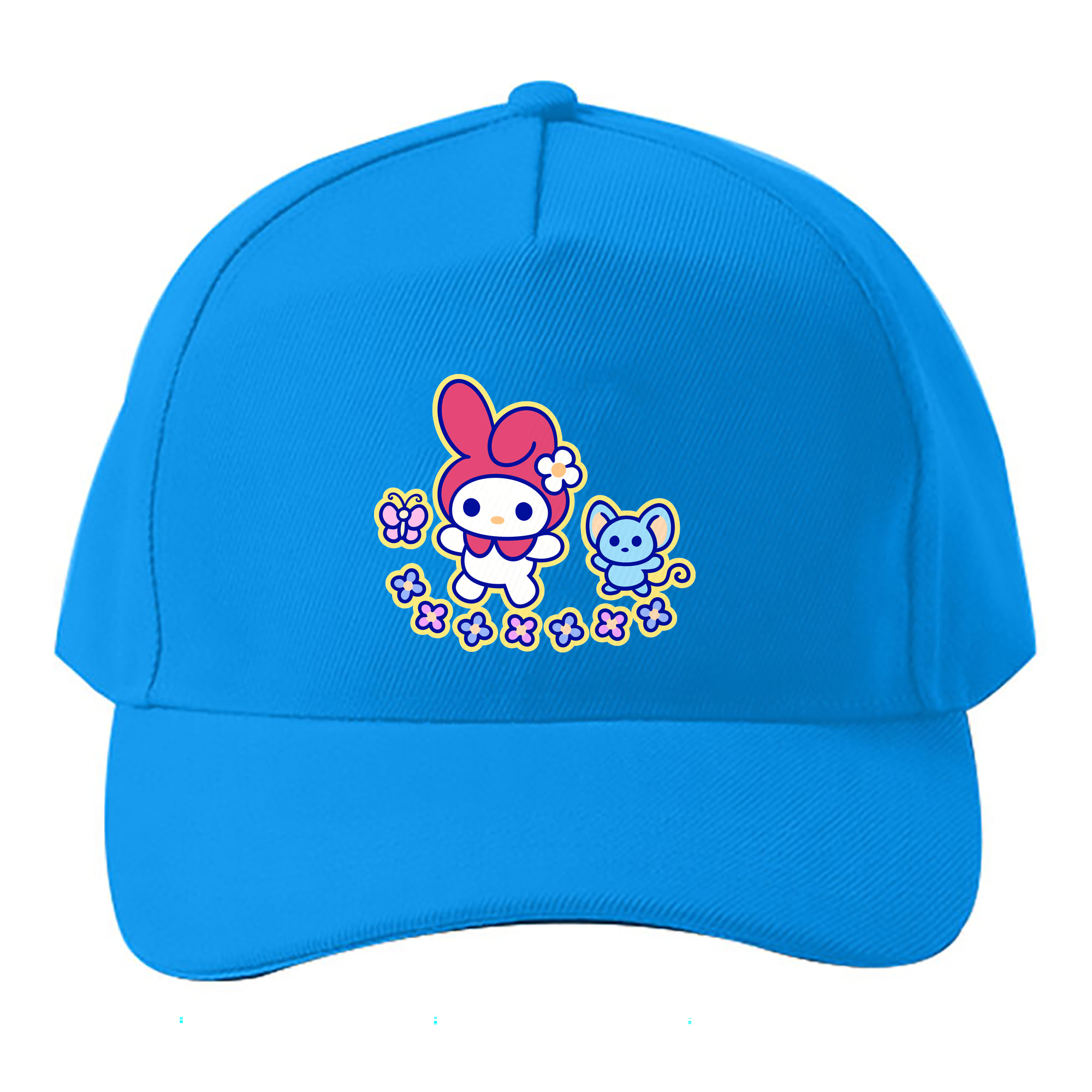 （画像用） Hello Kitty ハローキティ ベースボールキャップ 綿100％ 男女兼用 帽子 スポーツ